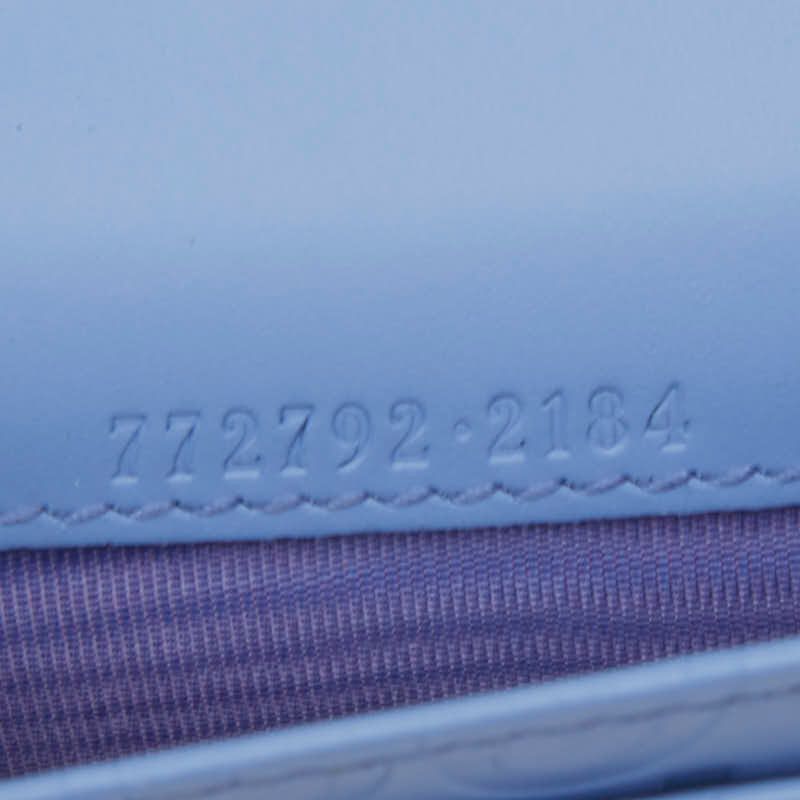 Gucci Gauthenticity Card Case Business Card Holder 772792 Purple Leather