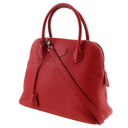 Hermes Bolide 31 Taurillon Clemence Rouge Vif □Q Ladies Handbag