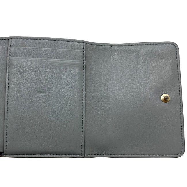 Christian Dior Trifold Wallet Grey 30 Montaigne