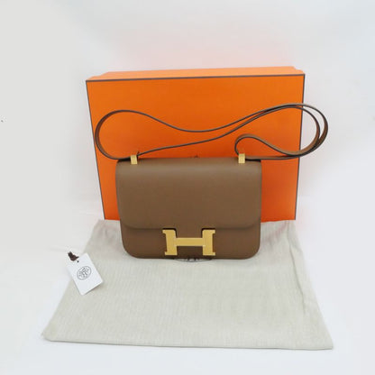 Hermes Constance 24 Milloire Arzan Epson W Engraved Leather Brown