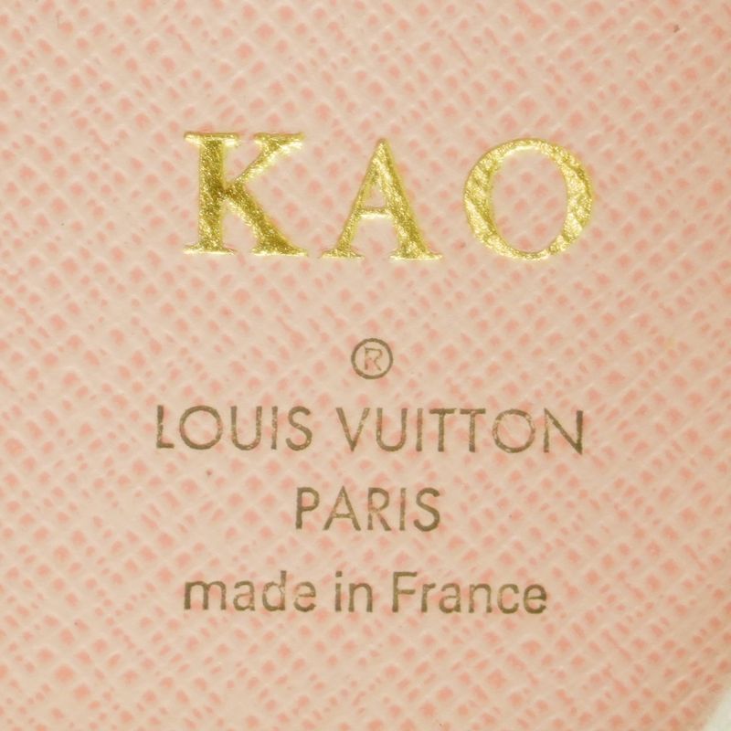 Louis Vuitton Monogram Portefeuille Zoe M62933 Brown Rose Ballerine Women's