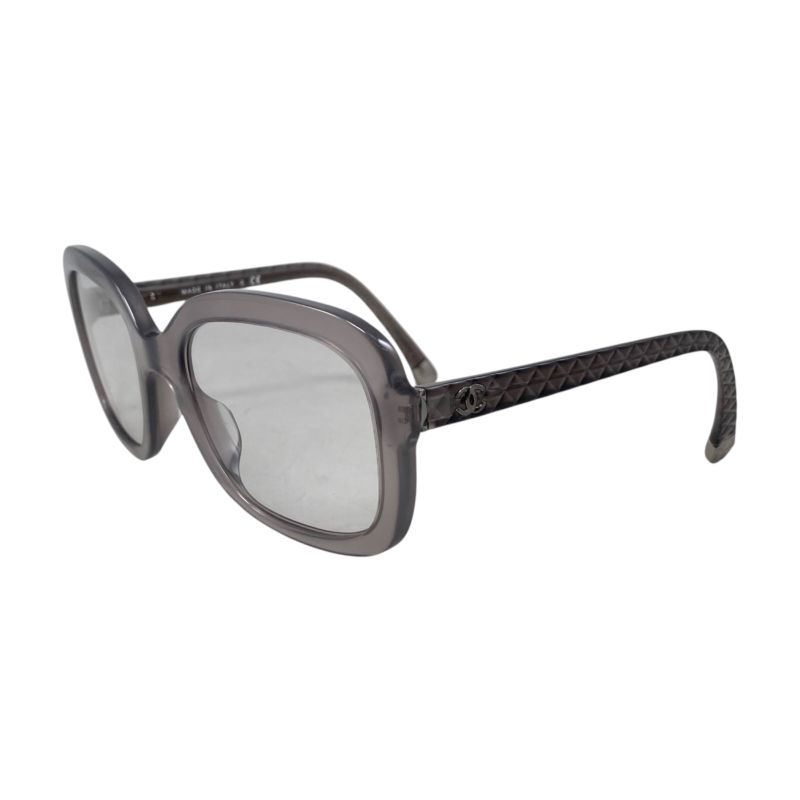 Em0719 Chanel Matelasse Coco Clear Sunglass Es 5329-a