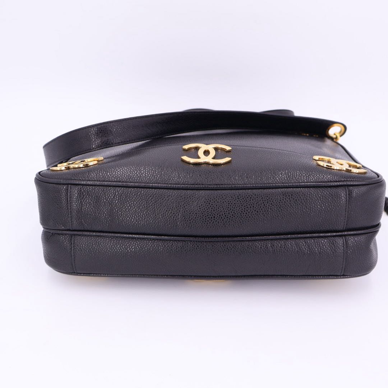 Chanel Triple Coco Mark Chain Tote Bag Women