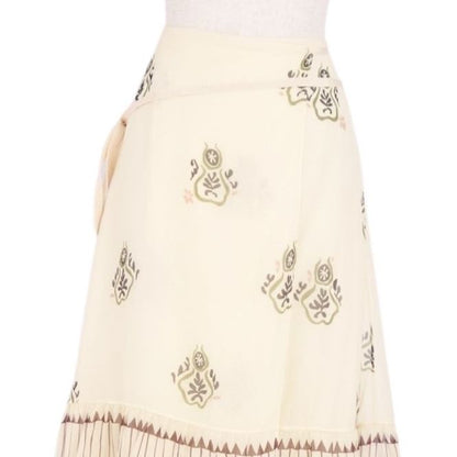 Christian DIOR Skirt Wrap Skirt Long Skirt Made In Italy Silk Bottoms Women I42