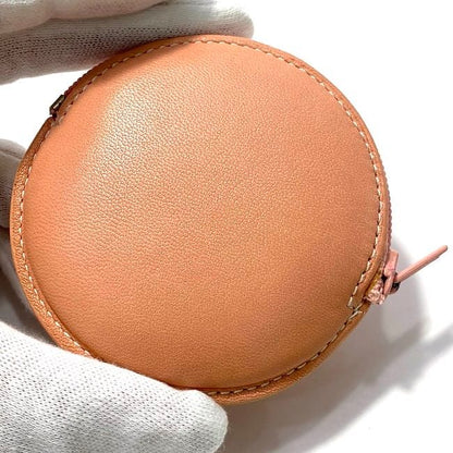 Loewe Coin Case Pink Anagram Excellent Condition Coin Purse Leather Preowned L26
