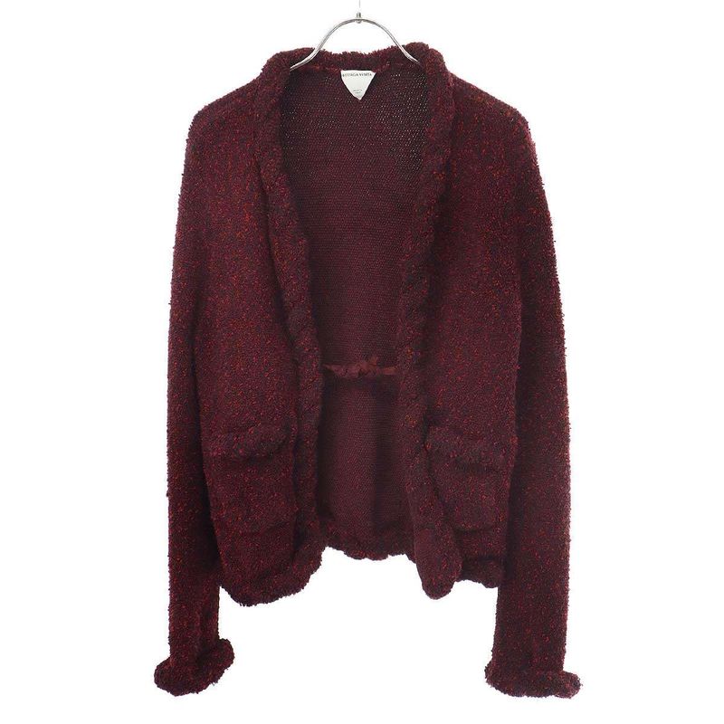 Bottega Veneta Slim Fit Cardigan Jacket 744371 V2r80 Red S