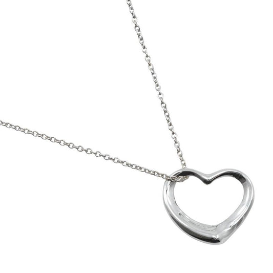 Tiffany & Co Open Heart Elsa Peretti 925 Silver Ladies 4.7g Necklace