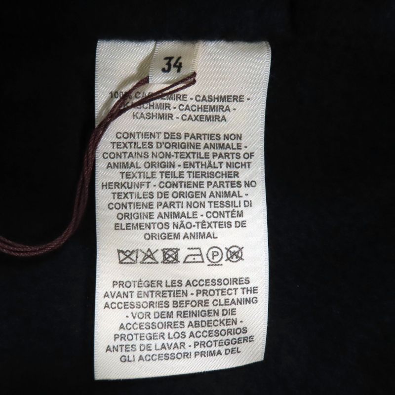 Hermes 2023 3h0141da 100% Cashmere Leather Use Belt Design Long Gilet Vest