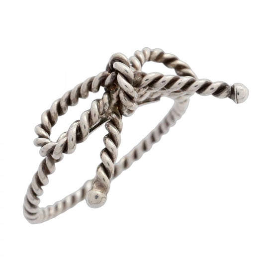 Tiffany & Co Ring With Twisted Ribbon Silver 925 Size 11 Ladies