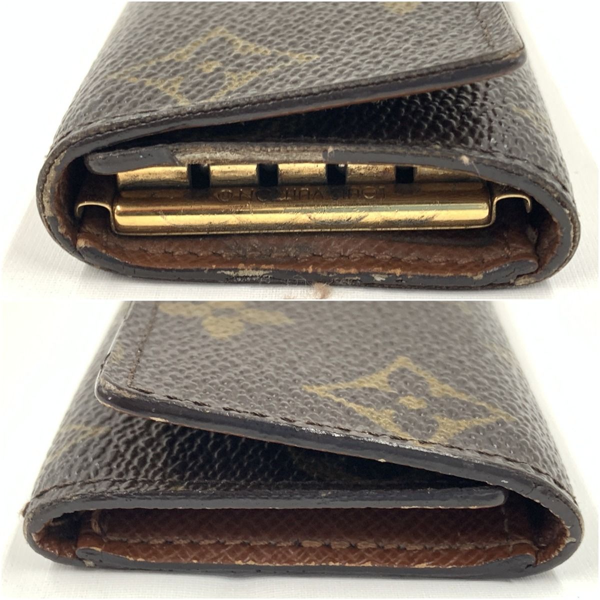Louis Vuitton Monogram Multicles 4 Quadruple Key Case M69517 Brown Junk Item