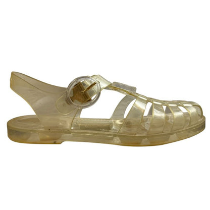Good Gucci GG Marmont Rubber Sandals Size 36 Approx 23cm (9.06in) Clear Ladies