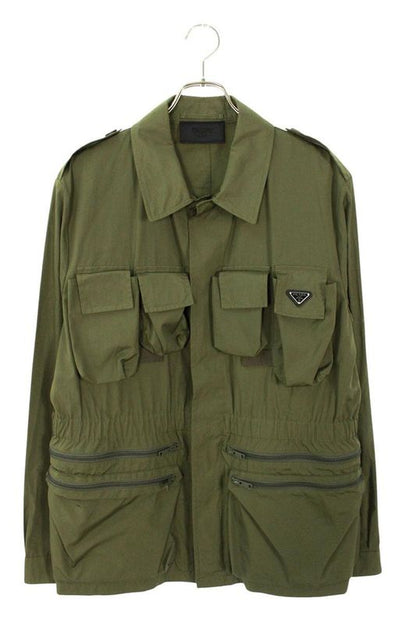 Prada 24SS Sgc553 Multi Pocket Safari Jacket Blouson Men 50