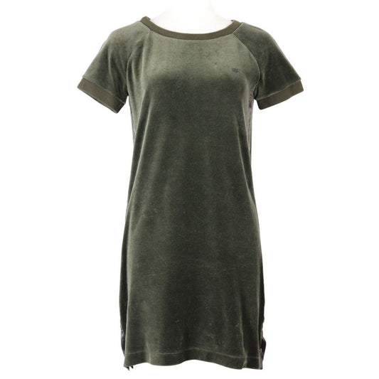 Gucci Sideline 324467 X5279 Velour Khaki Women's Dress