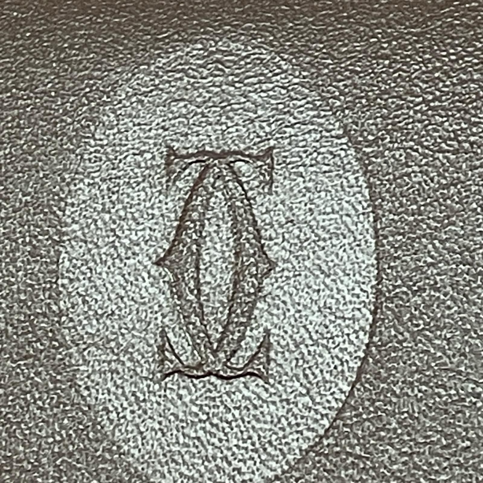 Cartier Mustline Leather Coin Case Bordeaux