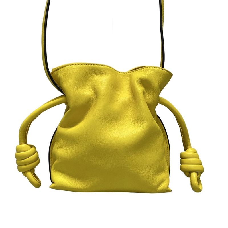 Loewe Shoulder Bag Flamenco Yellow Leather
