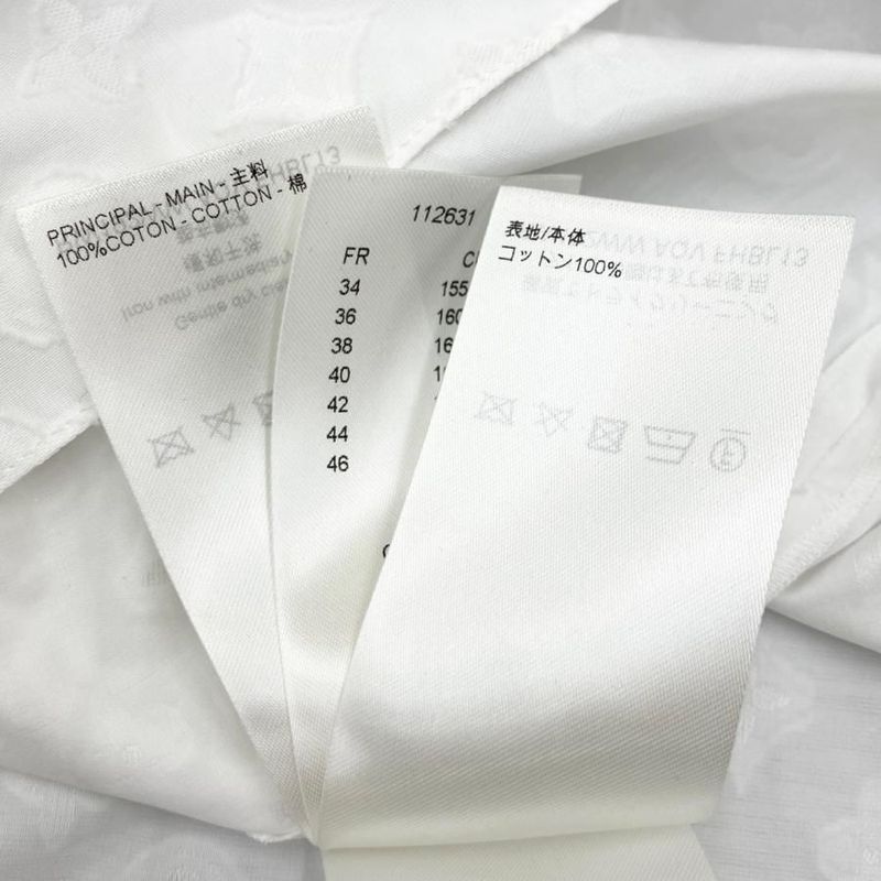 Louis Vuitton Shirt Sleeveless Ruffle Blouse Rw192ww Aqv Fhbl13 Size 34