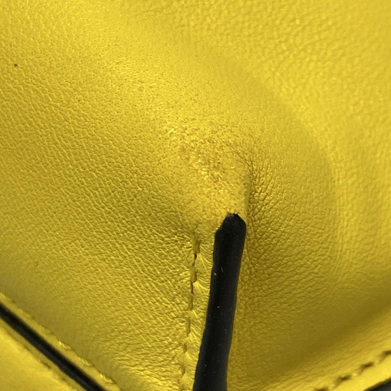 Loewe Shoulder Bag Flamenco Yellow Leather