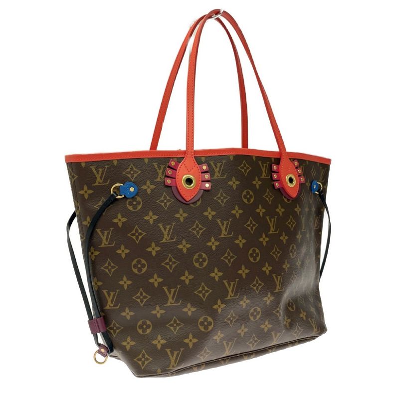 Louis Vuitton M41663 Monogram PVC Neverfull MM Totem Brown 365183 Shoulder Bag
