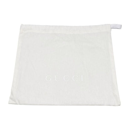 Gucci Shoulder Bag Chain Wallet 497985 Leather Double G Light Blue Beige Gold