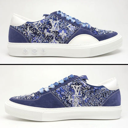 Louis Vuitton LV Ori Line Low Cut Sneakers 8 Blue 1a8smb Limited