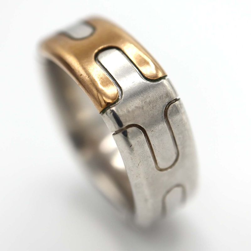 Hermes Ring H Logo Bronze Ag925 #54 Approx 13.5 Accessory Ok413