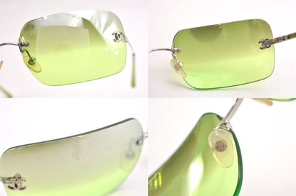Chanel Sunglasses CC Logo Coco Mark Titanium 4017 Light Green 3238n
