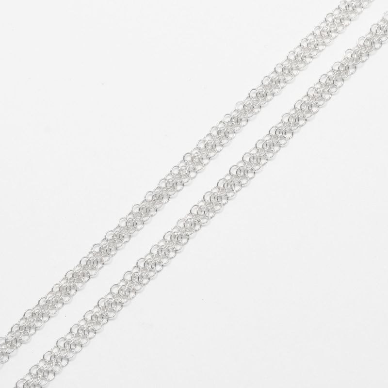 Tiffany & Co Mesh 64cm (25.20in) Silver 925 Ladies 9.2g Necklace