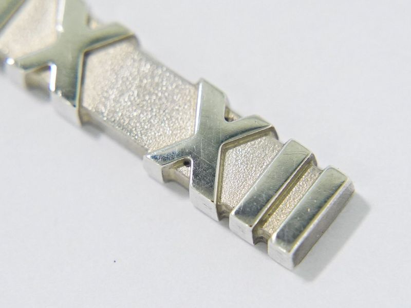 Authentic Tiffany & Co Tiffany & Co Atlas Bar Plate 925 Necklace Pendant Silver