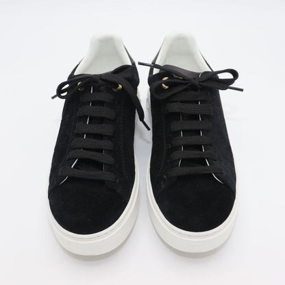 Louis Vuitton Monogram Time Outlines 23 Years Leather X Suede Sneakers Women's