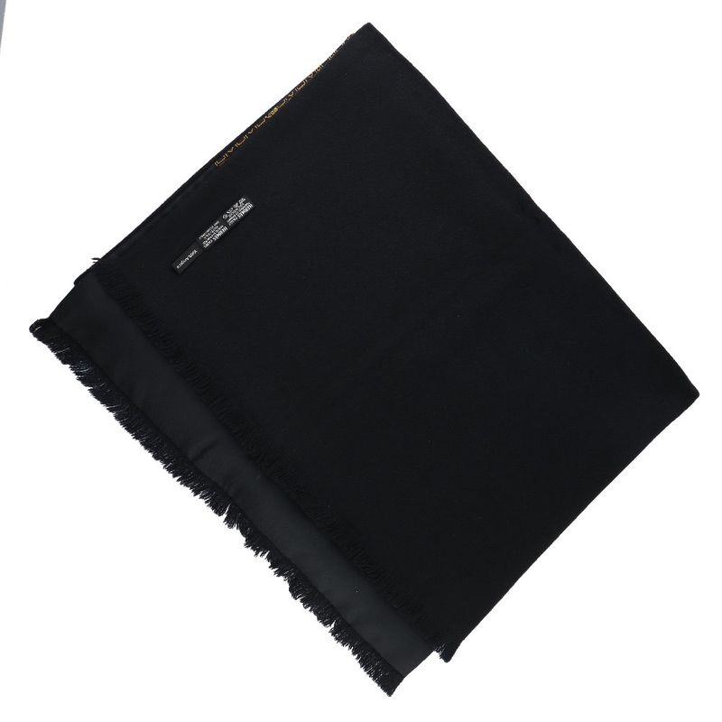 Hermes Silk And Angora Black Unisex Scarf