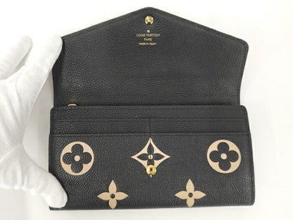 Louis Vuitton Portefeuille Sarah Long Fold Wallet Monogram Empreinte M80496