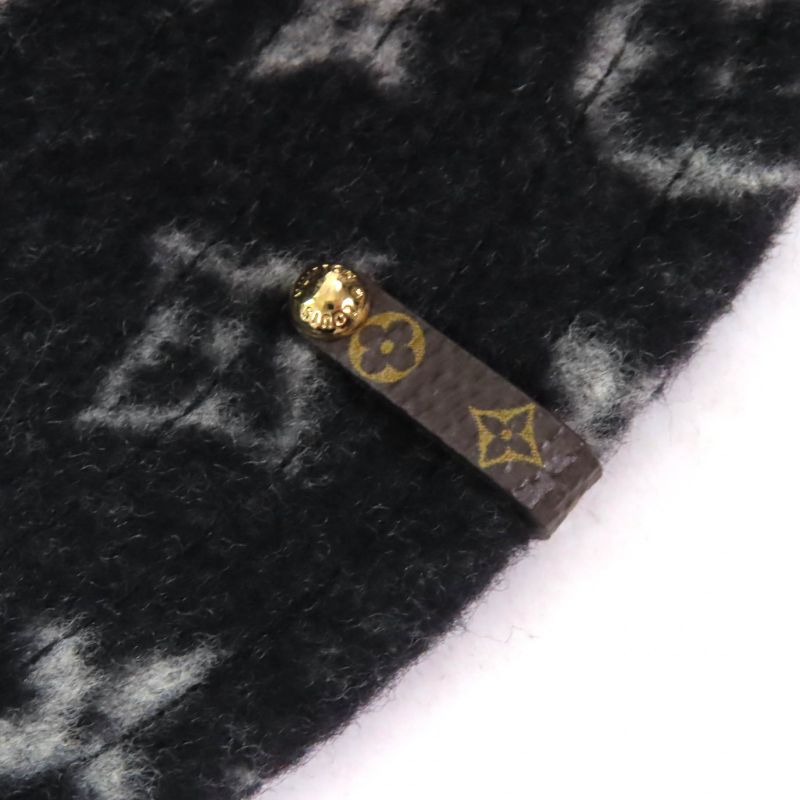Louis Vuitton 2020 M76743 Bob Carry On Hat 100% Wool Monogram Hat Black M Made