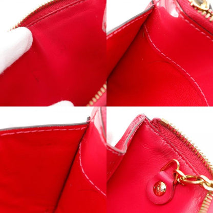 Louis Vuitton Pochette Cles NM M90312 Monogram Vernis Hot Pink Sn1146 Ladies