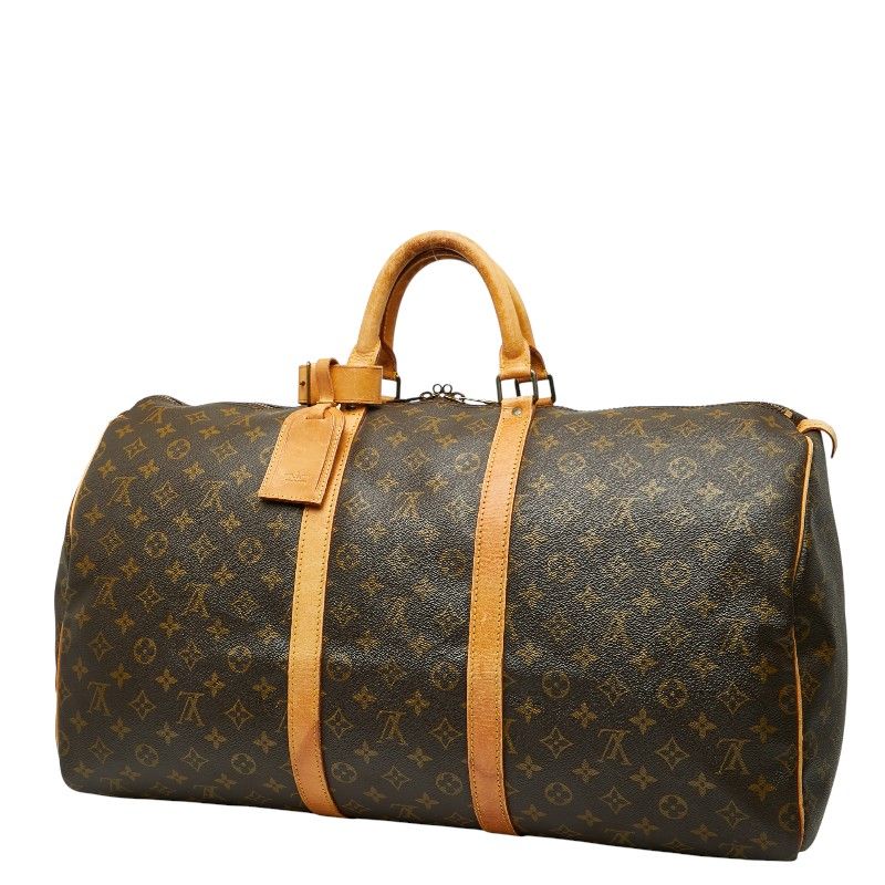 Louis Vuitton Monogram Keepall 55 Boston Bag Travel Bag Travel Bag M41424 Brown