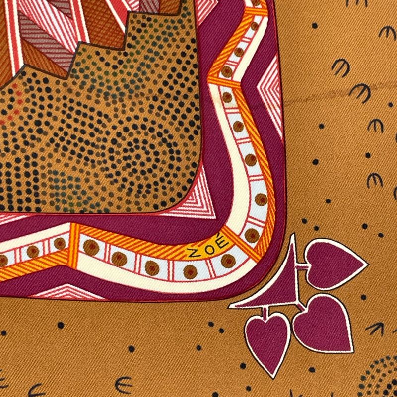 Hermes Silk Scarf Carre 90 REVE D'australie Australian Dream Blawan