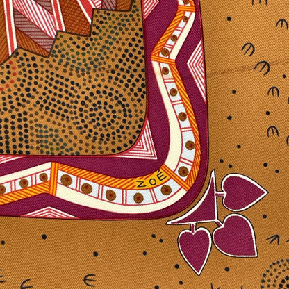 Hermes Silk Scarf Carre 90 REVE D'australie Australian Dream Blawan