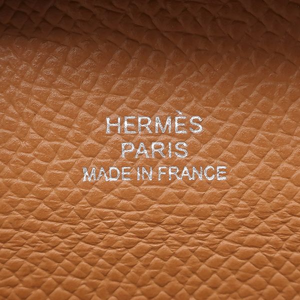 Hermes Coin Case Bastia Vaux Epson Gold Silver Hardware Never Used Brown