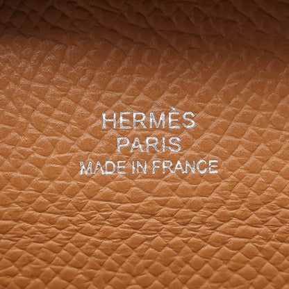 Hermes Coin Case Bastia Vaux Epson Gold Silver Hardware Never Used Brown