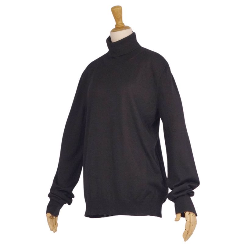 Hermes Knit Sweater High Neck Cashmere Silk Tote