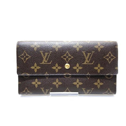 Louis Vuitton Monogram Portefeuille International M61217 Trifold Wallet Long
