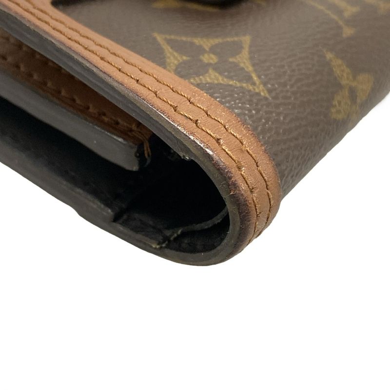 Louis Vuitton Trifold Wallet Monogram Reverse Portefeuille Dauphine Compact