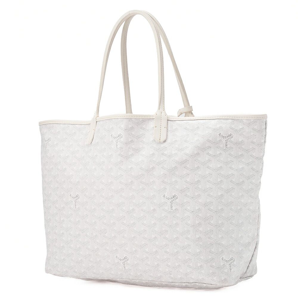 Goyard [goyard] Saint-louis PM Tote Bag Coated Canvas White With Silver
