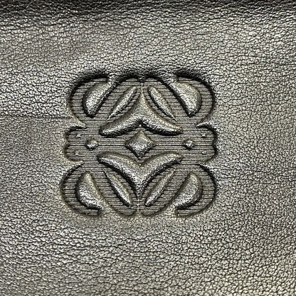 Loewe Black Leather Bag Clutch Bag Second Bag Men's