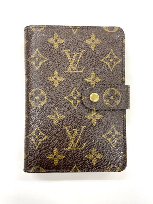Louis Vuitton Monogram Porte Papier Zip Snap Closure Fold Wallet M61207 Brown
