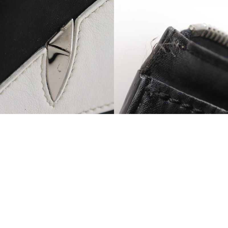 Fendi Bugs Monster 7va433 Calf Black Unisex Clutch Bag