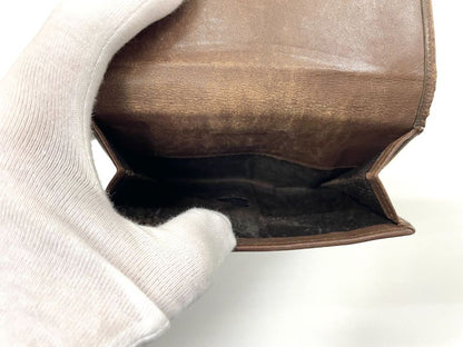 Gucci GG Canvas Leather Compact Wallet Double Fold Wallet Double Hook 05504