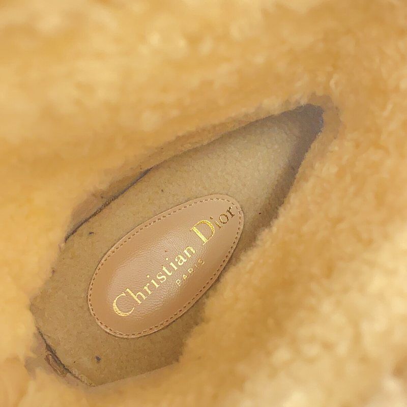 Christian DIOR | Boa Switch Mouton Leather Boots | 37.5 | Camel | Women