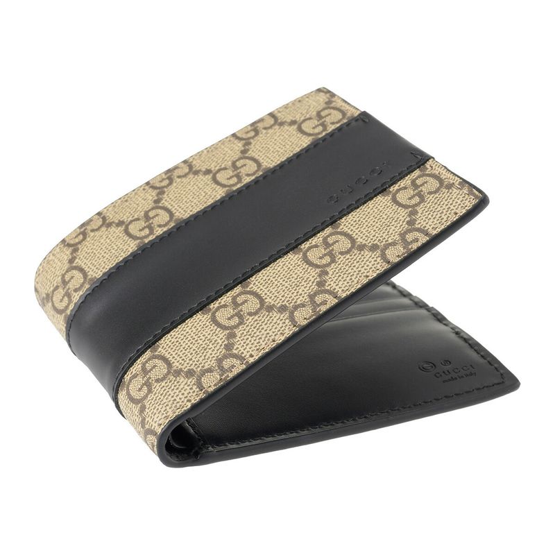 Gucci Coin Case GG Supreme Beige/black