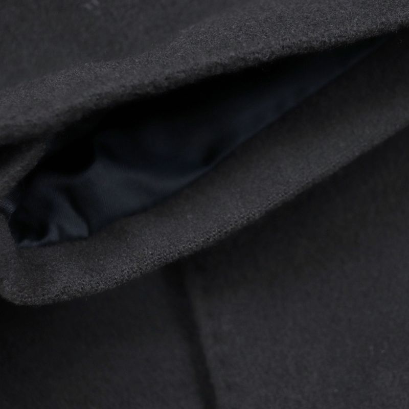 Christian DIOR Vintage 100% Cashmere Double Chester Coat Dark