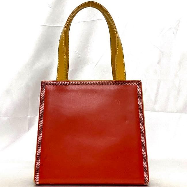 Loewe Handbag F21571 Red Yellow Top Handle